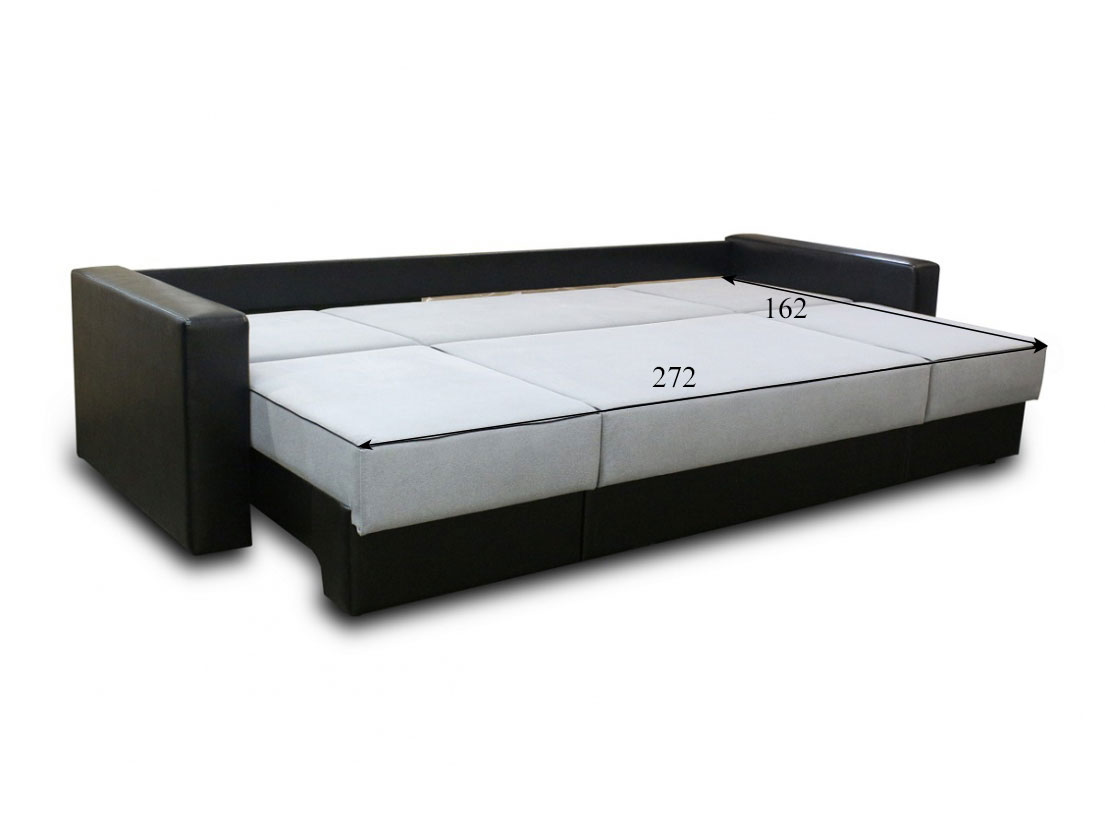 Угловой диван Кардинал 3 с прямыми подлокотниками, 272х162, пантограф, независимые пружины купить в Москве