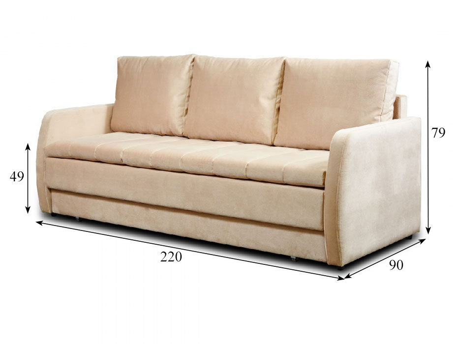 Диван раскладной Флоренция, 200х150, еврокнижка, независимые пружины купить в Москве