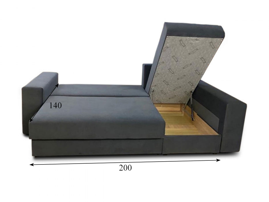 Угловой диван Уника, 200х140, пантограф, независимые пружины купить в Москве