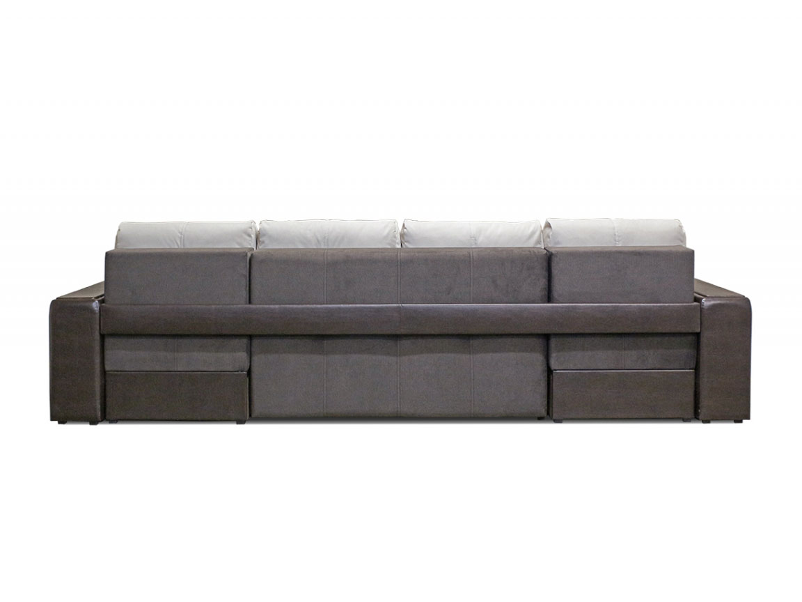 Угловой диван Оскар 2 с двумя оттоманками, 285х170, пантограф, независимые пружины купить в Москве