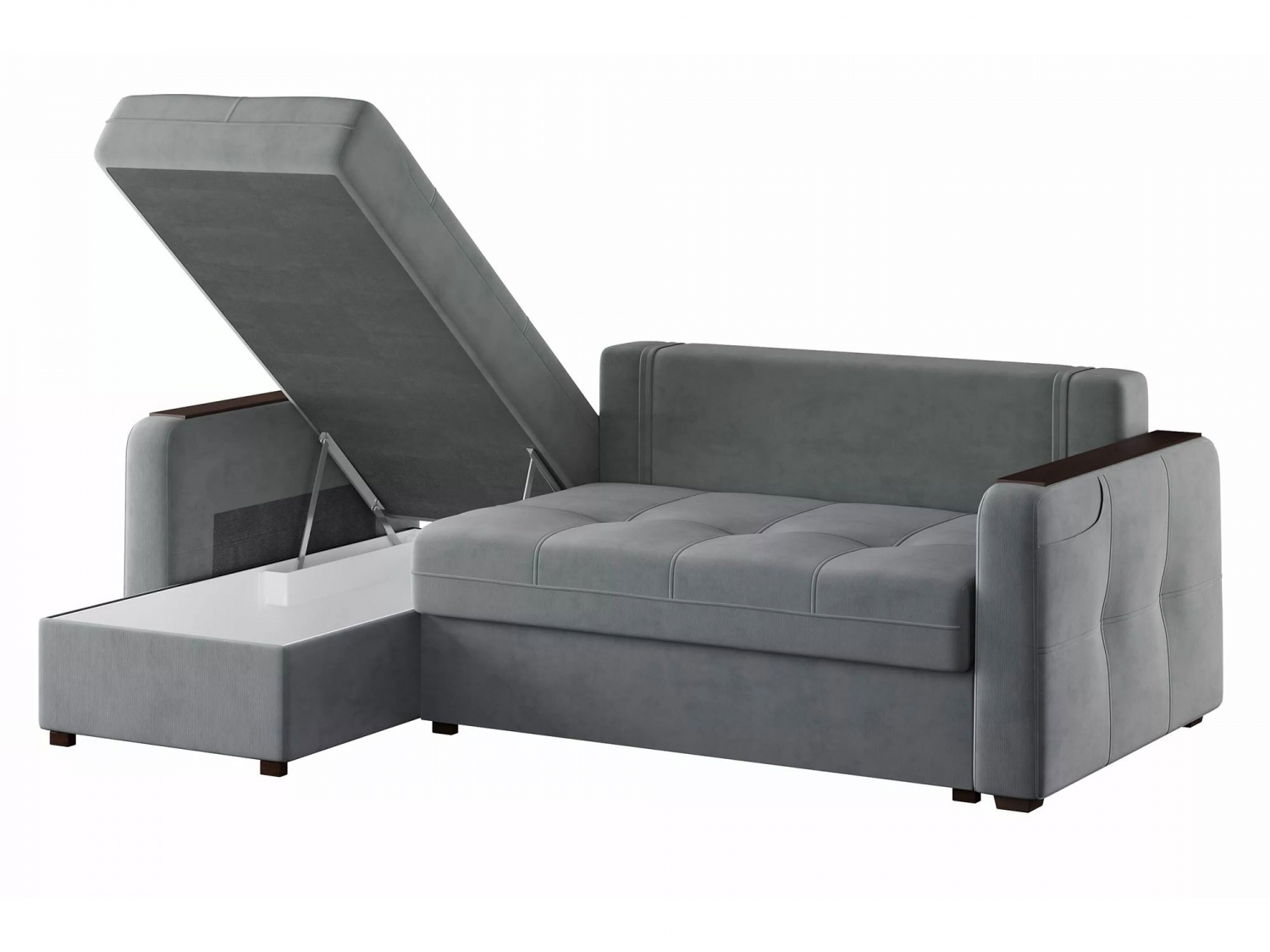 Угловой диван СМАРТ 3 Модель 063 (Вивальди 8), левый купить в Москве