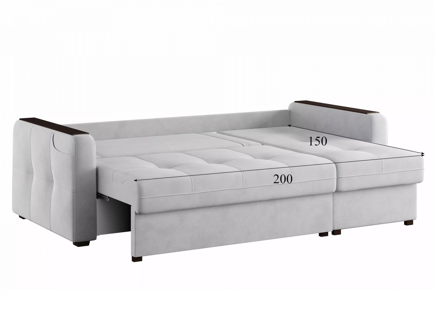 Угловой диван СМАРТ 3 Модель 063 (Ультра смог), правый купить в Москве