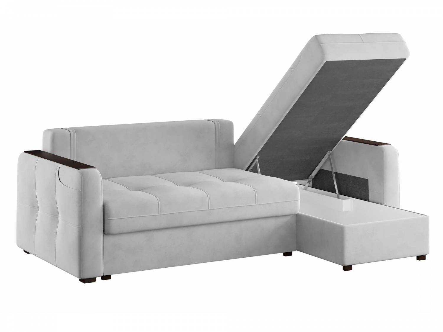 Угловой диван СМАРТ 3 Модель 063 (Ультра смог), правый купить в Москве