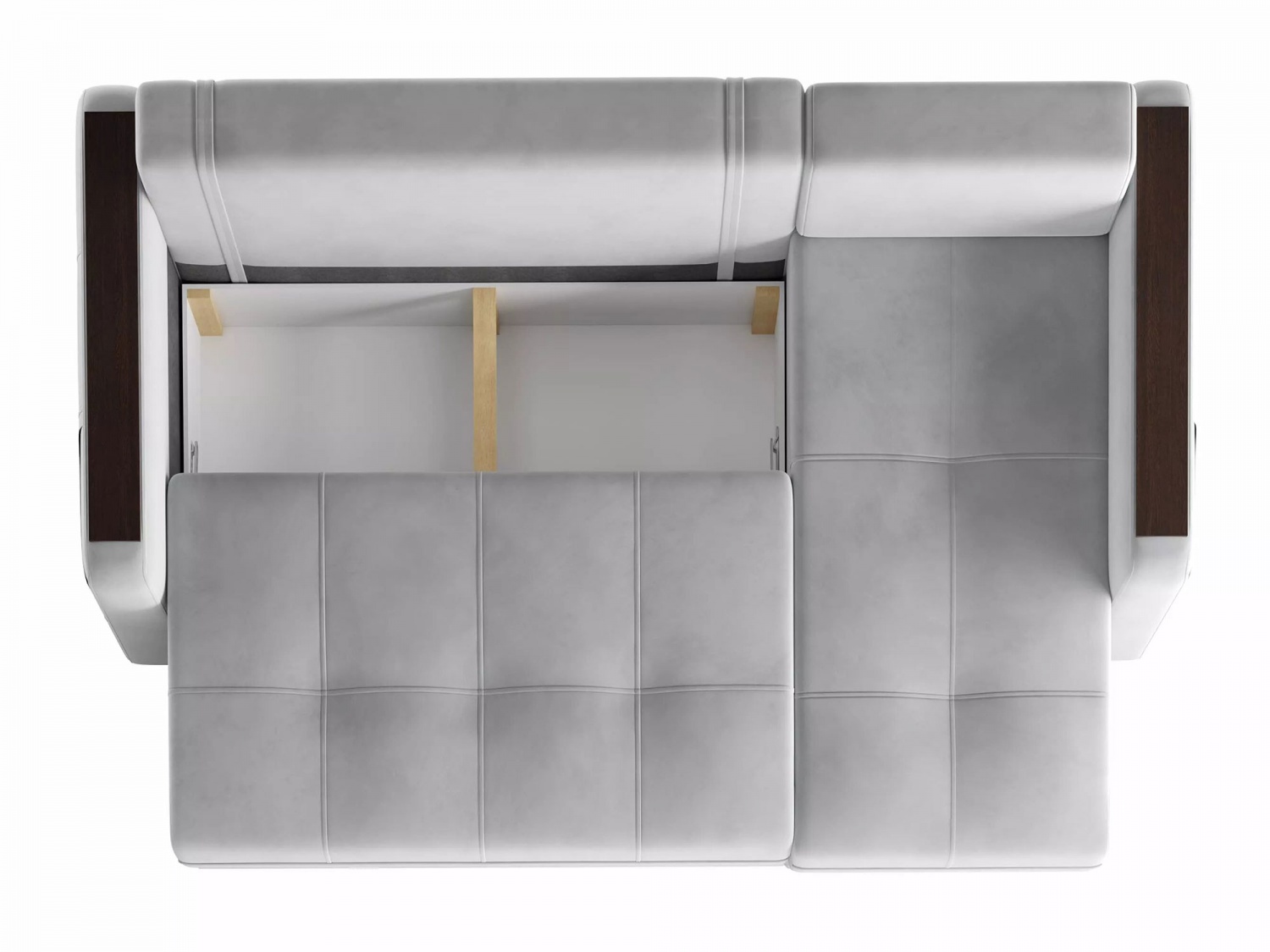 Угловой диван СМАРТ 3 Модель 063 (Ультра смог), правый купить в Москве