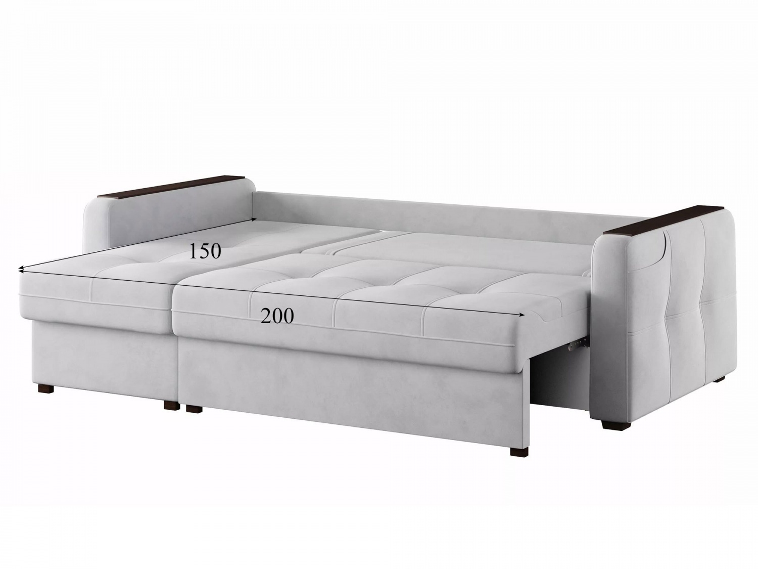 Угловой диван СМАРТ 3 Модель 063 (Ультра смог), левый купить в Москве