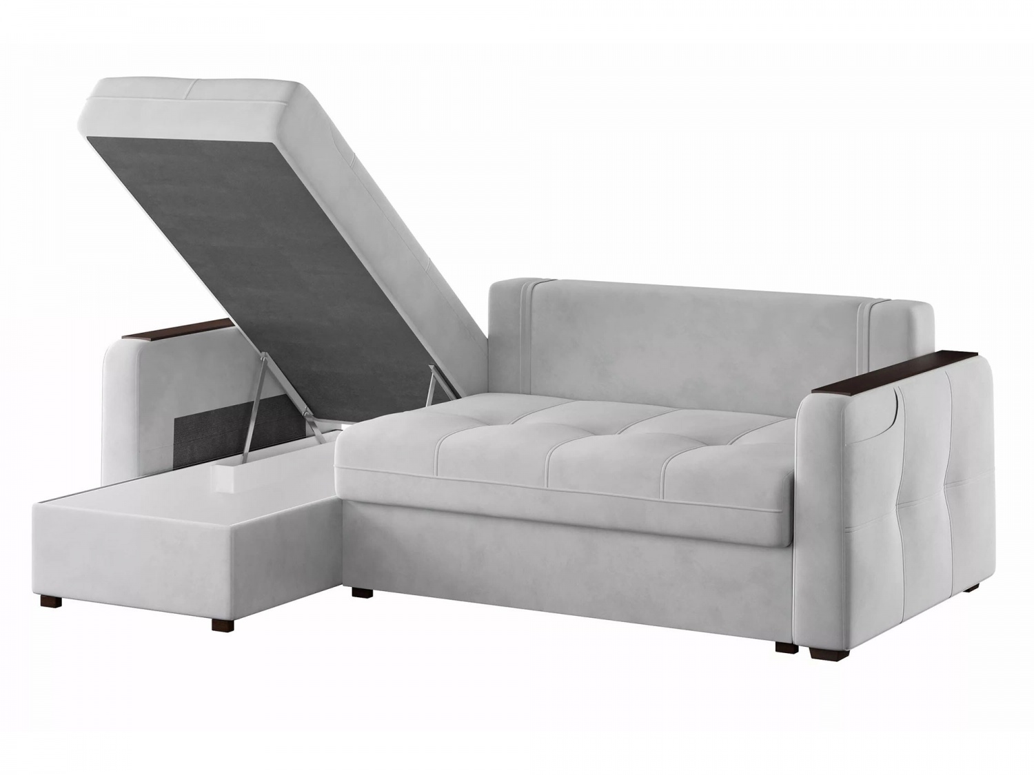 Угловой диван СМАРТ 3 Модель 063 (Ультра смог), левый купить в Москве