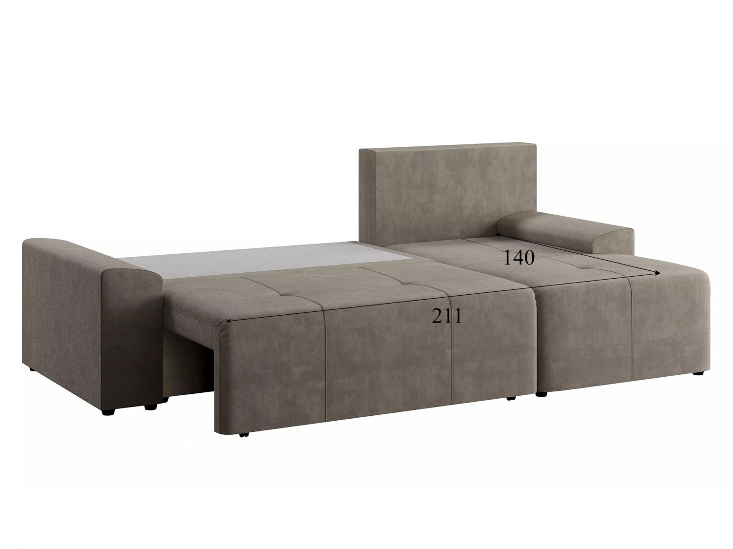 Угловой диван Альмисса Модель 001 (Вивальди 5), правый купить в Москве