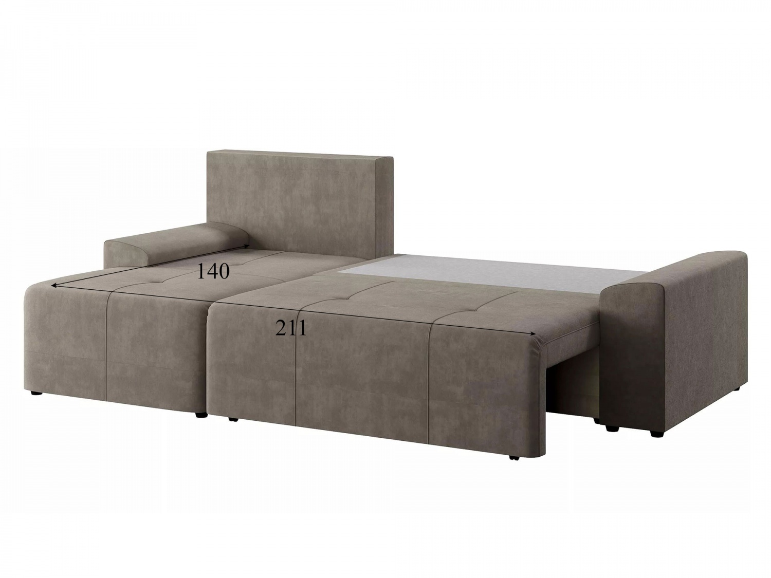 Угловой диван Альмисса Модель 001 (Вивальди 5), левый купить в Москве