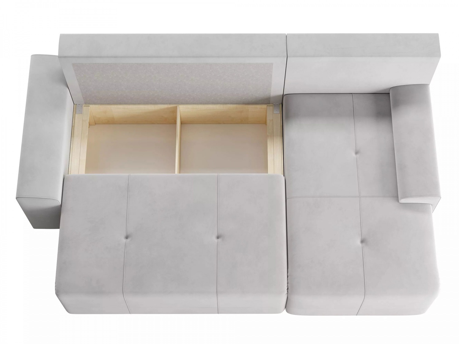 Угловой диван Альмисса Модель 001 (Ультра Смог), правый купить в Москве