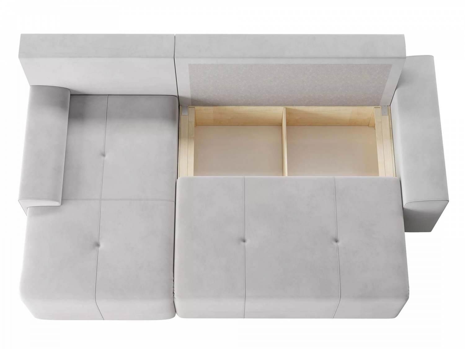 Угловой диван Альмисса Модель 001 (Ультра Смог), левый купить в Москве