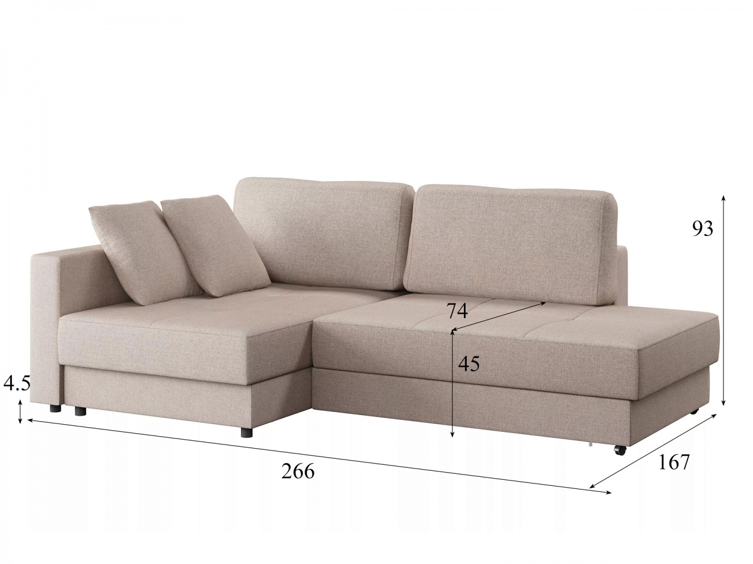 Угловой диван Бостон Модель 037 (Sherlock 932), левый купить в Москве