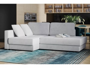 Угловой диван Бостон Модель 037 (Ультра смог), левый