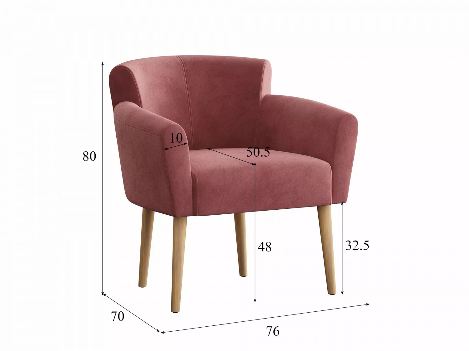 Кресло для отдыха Вирджиния Модель 015 (Ультра коралл) купить в Москве