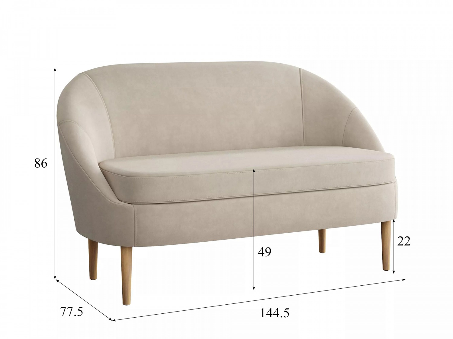 Диван Комо Модель 005 (Вивальди 4) купить в Москве