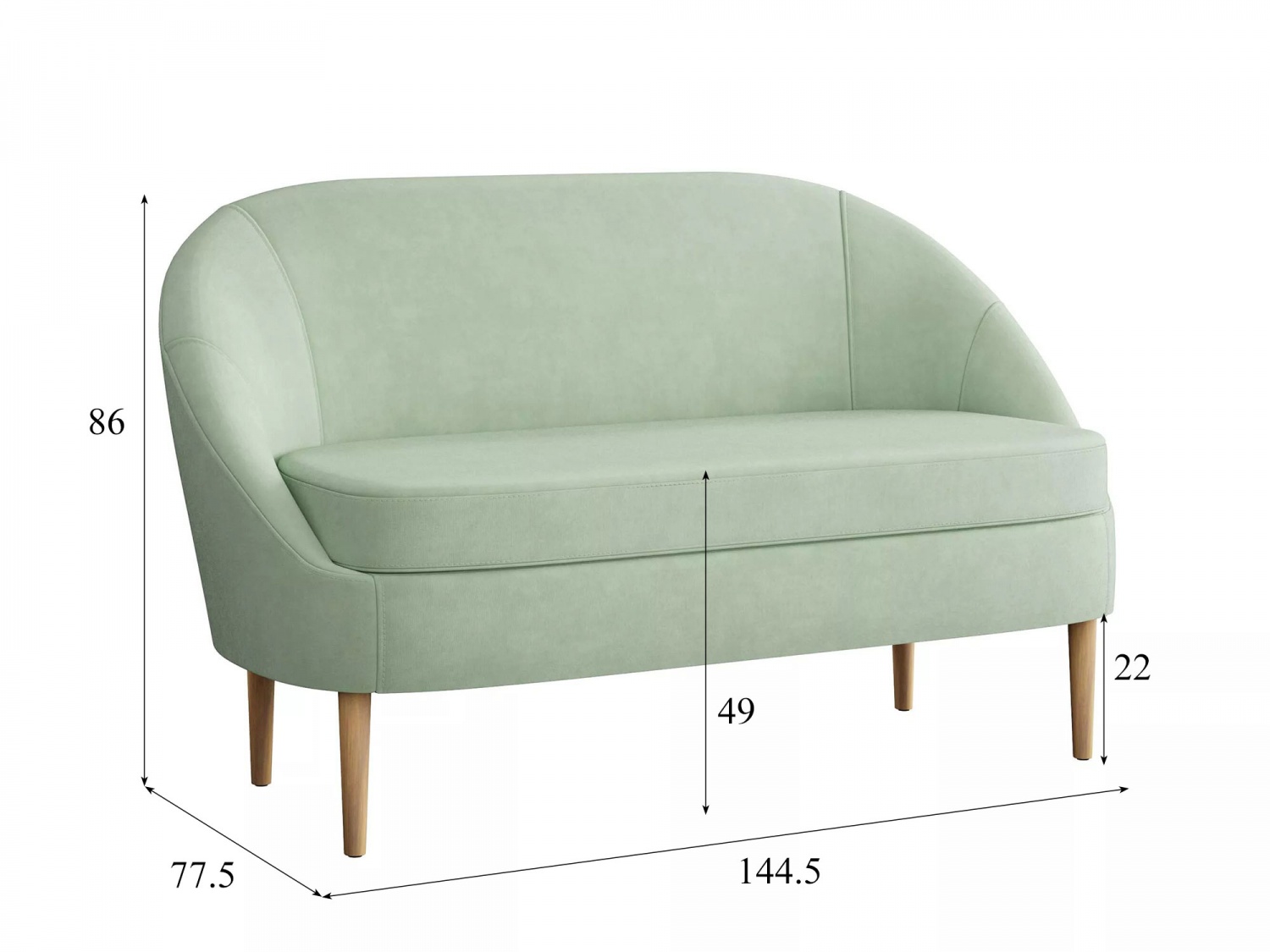 Диван Комо Модель 005 (Вивальди 9) купить в Москве