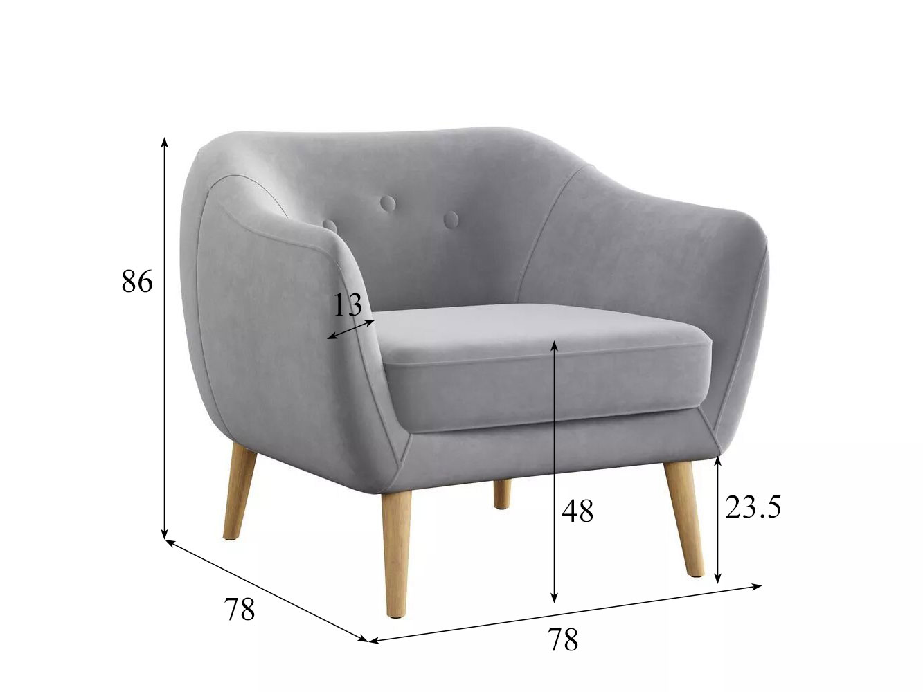 Кресло для отдыха Ланкастер Модель 066 (Вивальди 7) купить в Москве