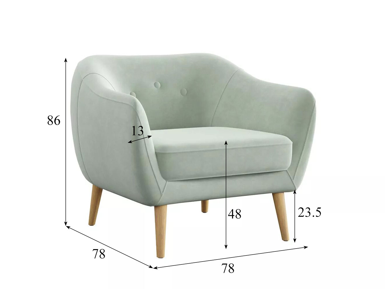 Кресло для отдыха Ланкастер Модель 066 (Вивальди 9) купить в Москве
