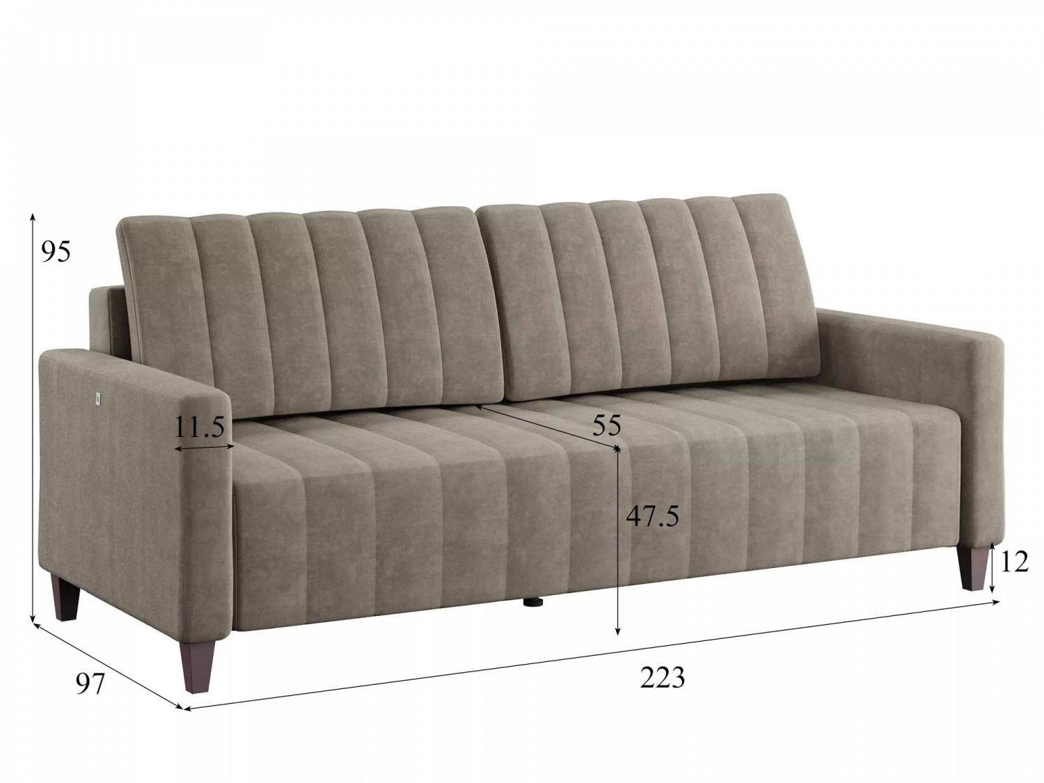 Диван Марк Модель 054 (Вивальди 5) купить в Москве