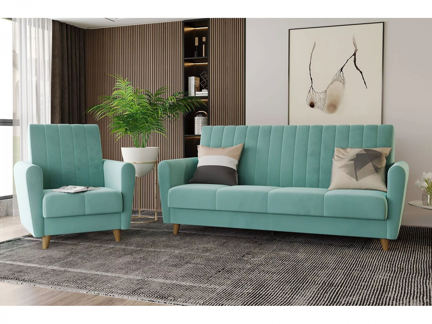 Диван Монако Модель 002 (Ультра Минт) купить в Москве