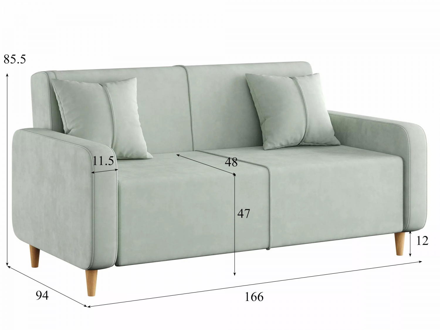 Диван Остер Модель 070 (Вивальди 9) купить в Москве