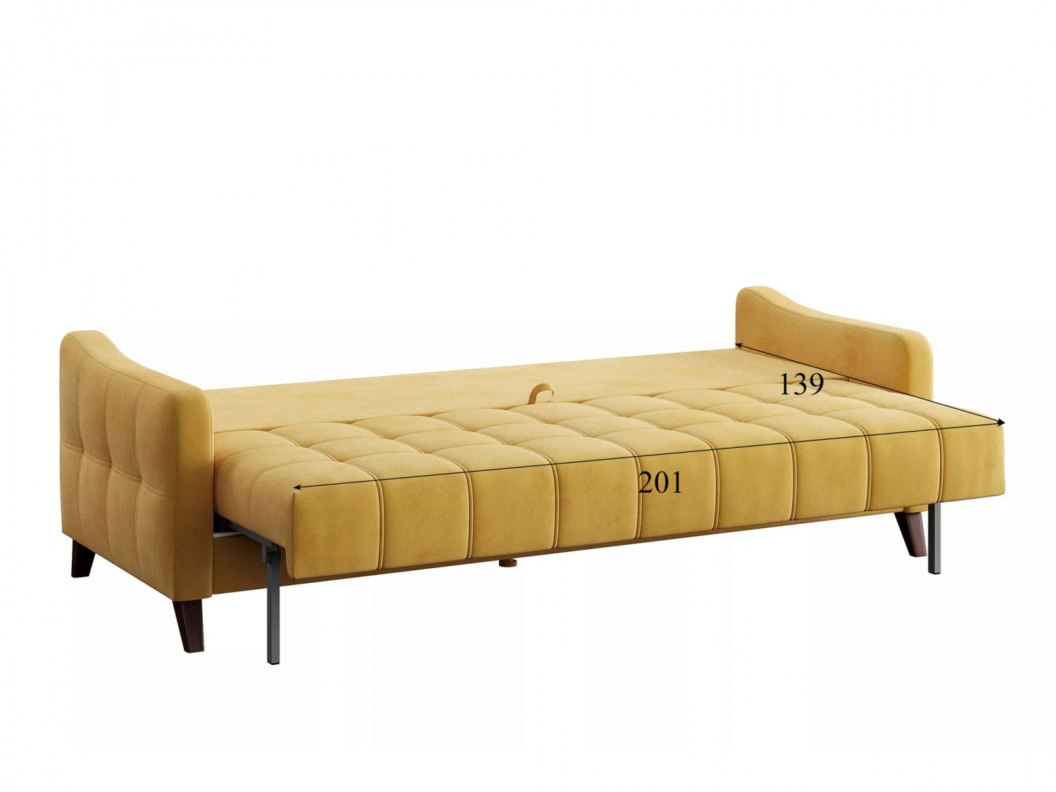 Диван Римини 1 Модель 045 (Ультра мустард) купить в Москве