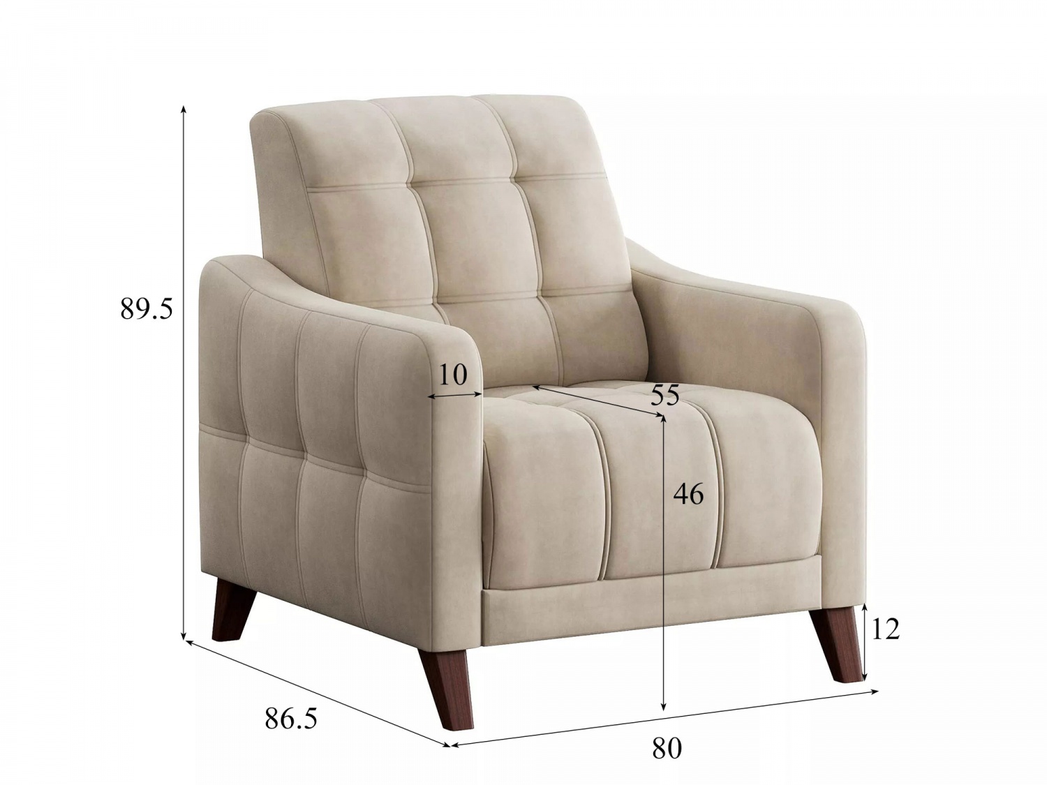 Кресло для отдыха Римини 1 Модель 045 (Вивальди 4) купить в Москве