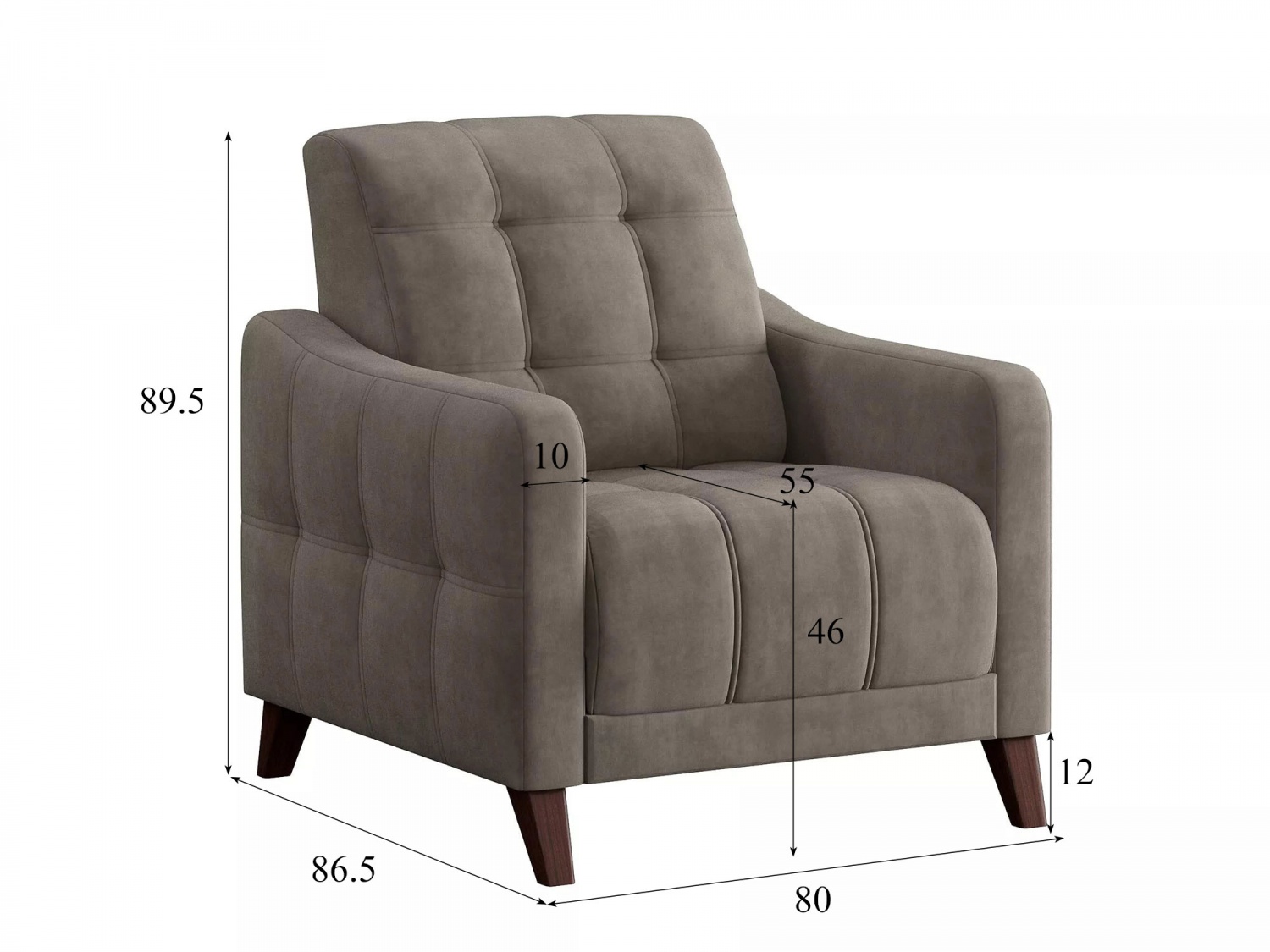 Кресло для отдыха Римини 1 Модель 045 (Вивальди 5) купить в Москве