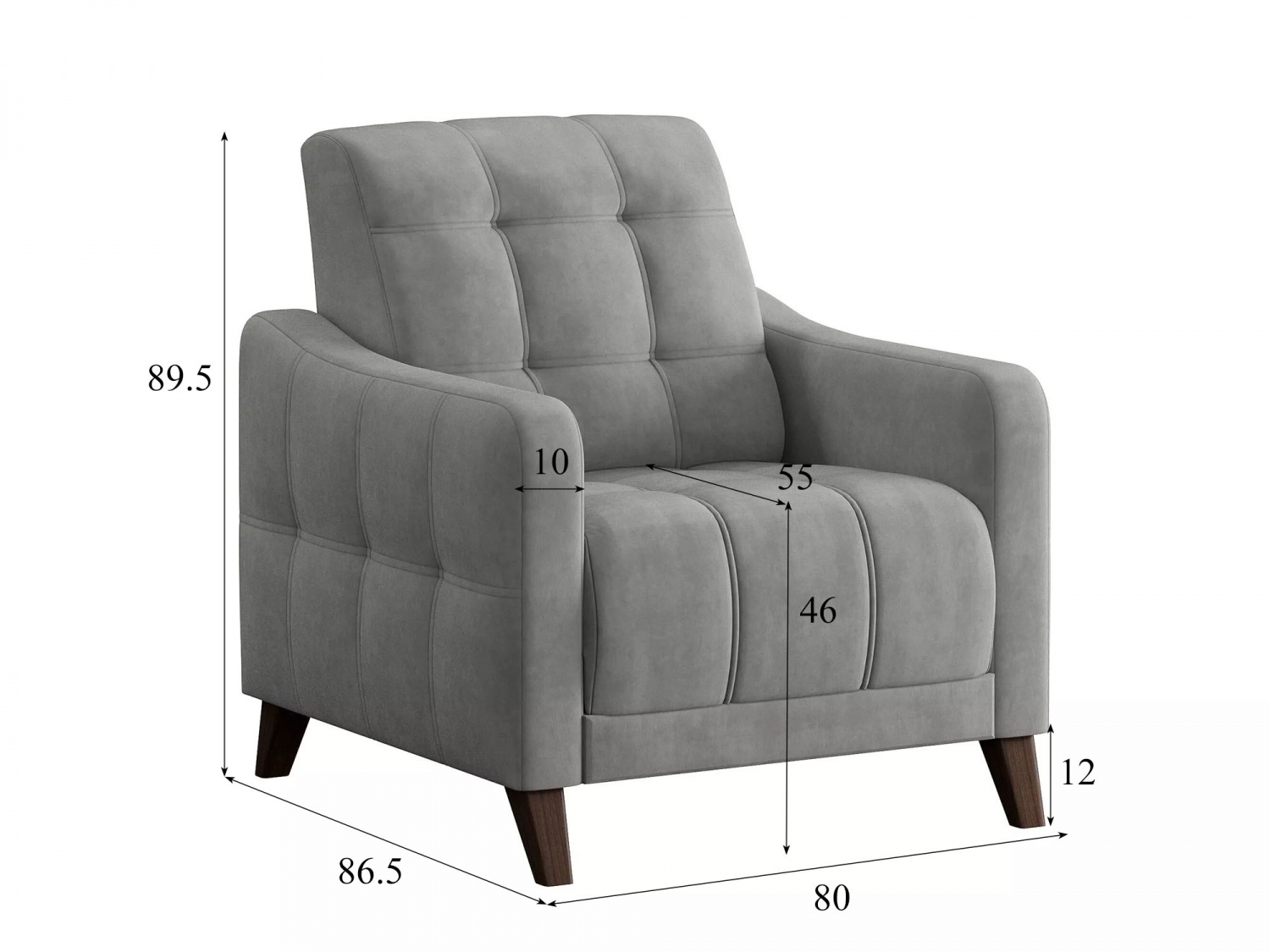 Кресло для отдыха Римини 1 Модель 045 (Вивальди 7) купить в Москве