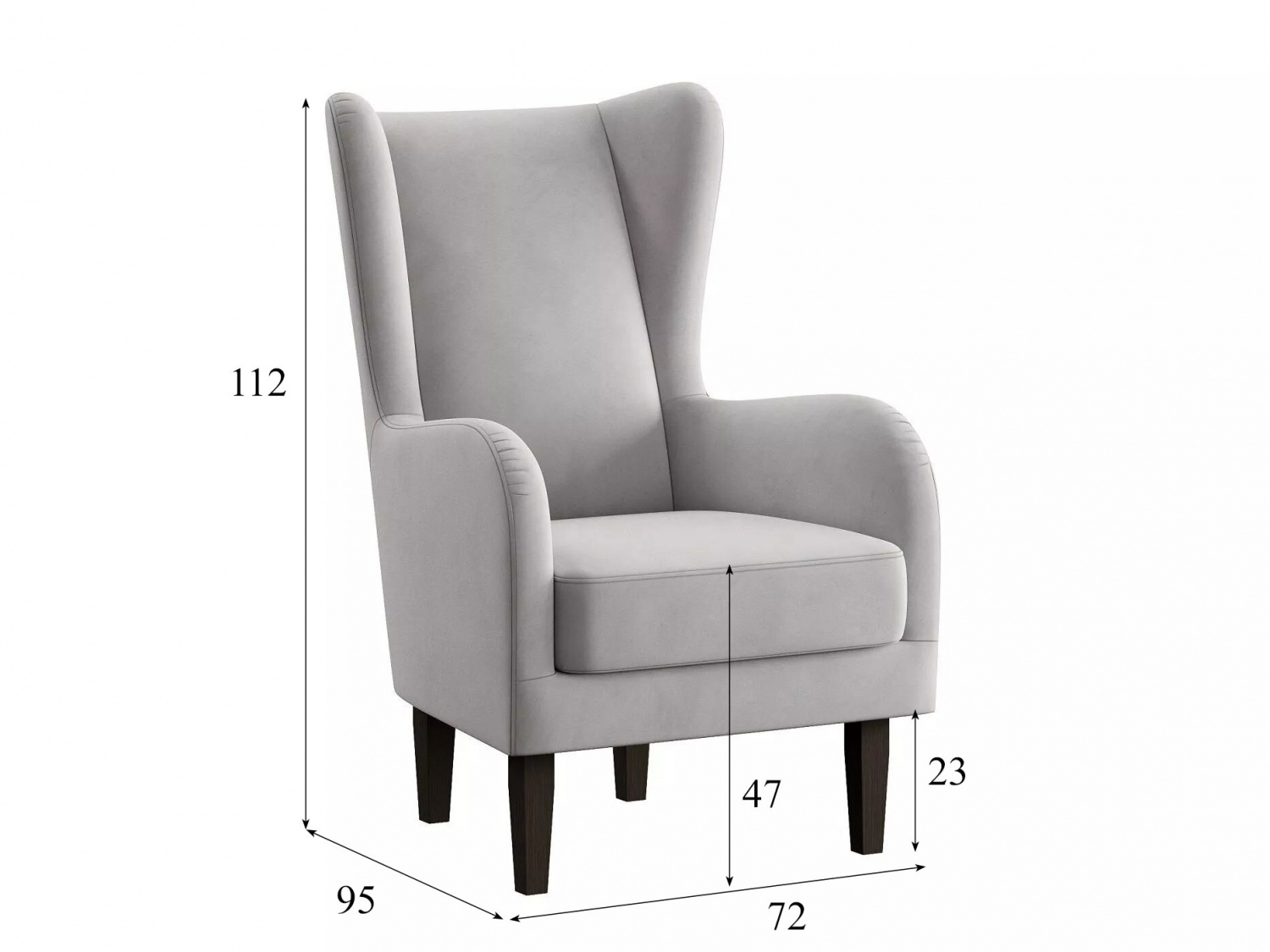 Кресло для отдыха Шеффилд Модель 020 (Ультра смок) купить в Москве