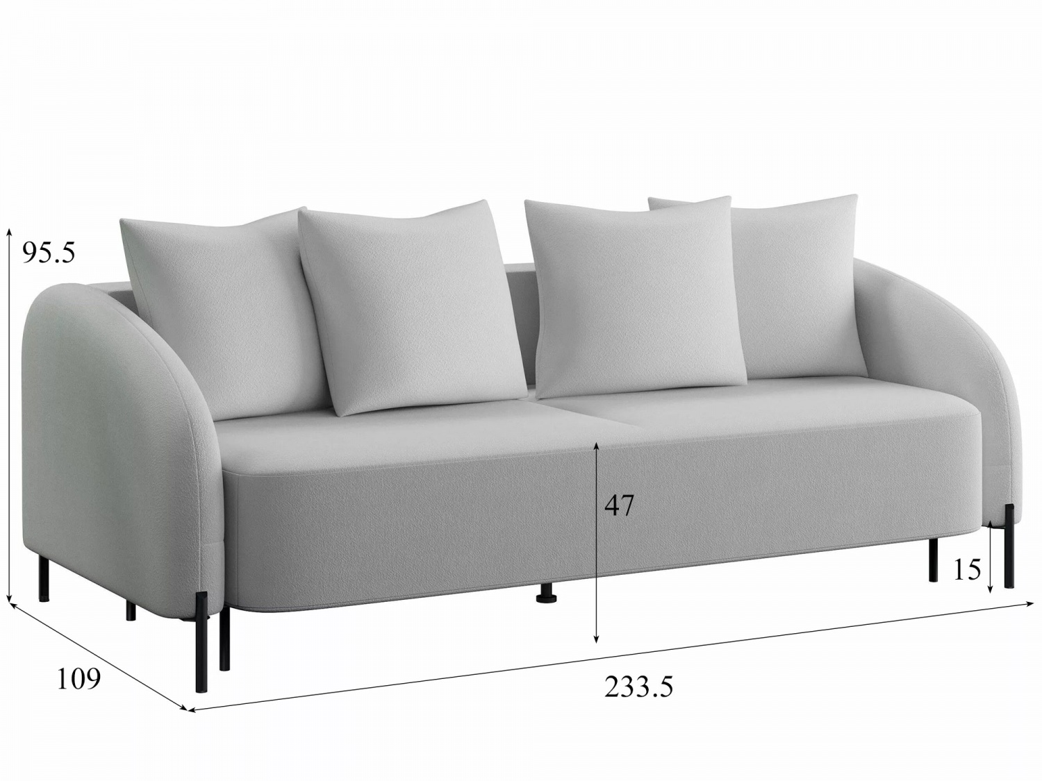 Диван Элвин Модель 048 (Like 992) купить в Москве