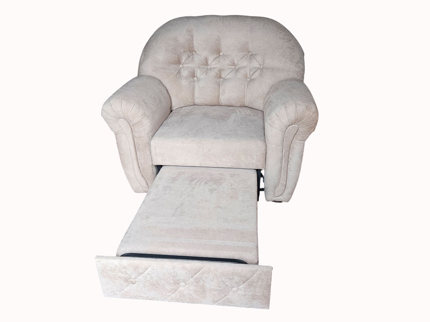 Кресло-кровать Лорд 63ТТ, бежевый велюр, независимые пружины купить в Москве