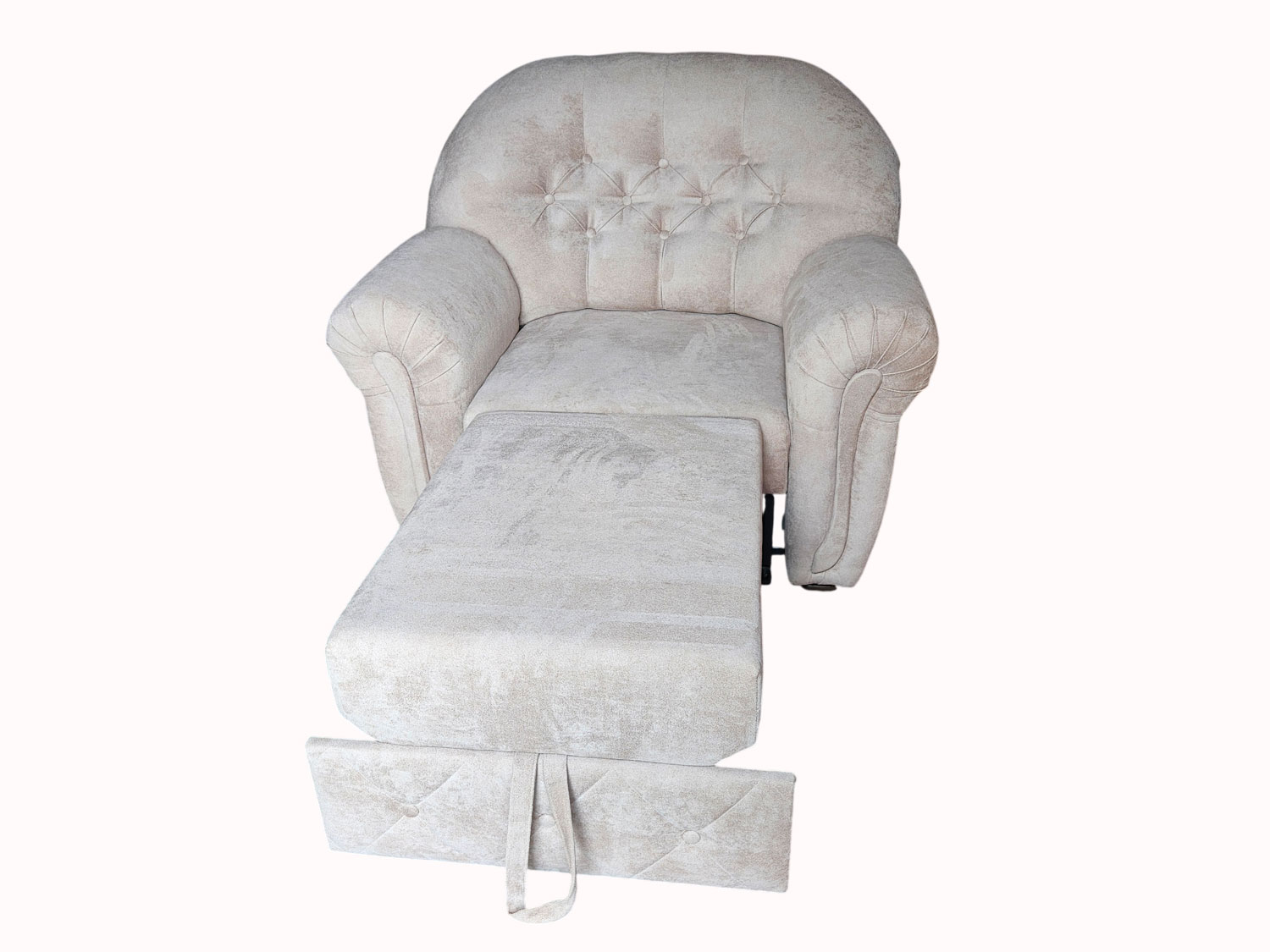 Кресло-кровать Лорд 63ТТ, бежевый велюр, независимые пружины купить в Москве