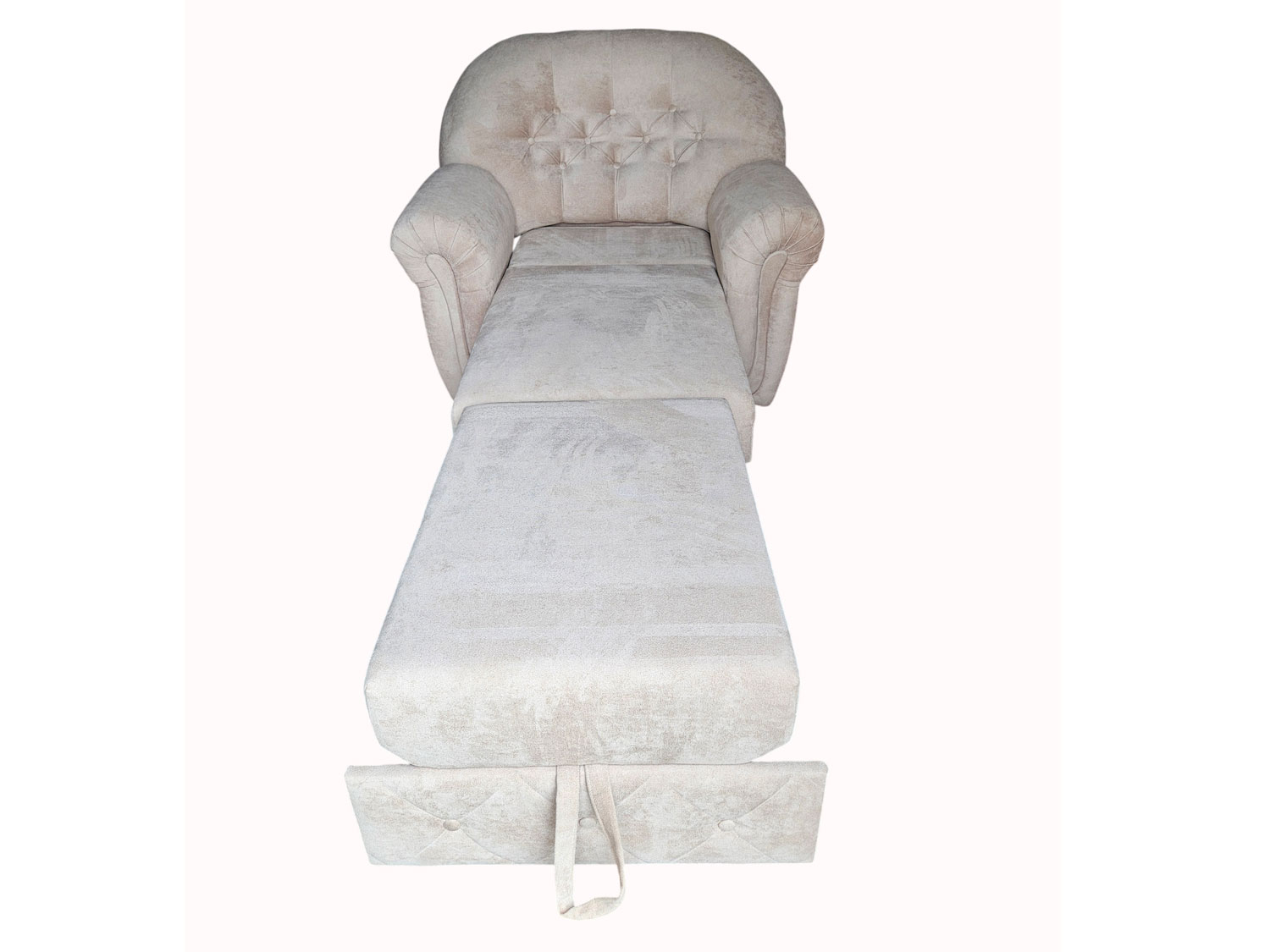 Кресло-кровать Лорд 63ТТ, бежевый велюр, независимые пружины купить в Москве